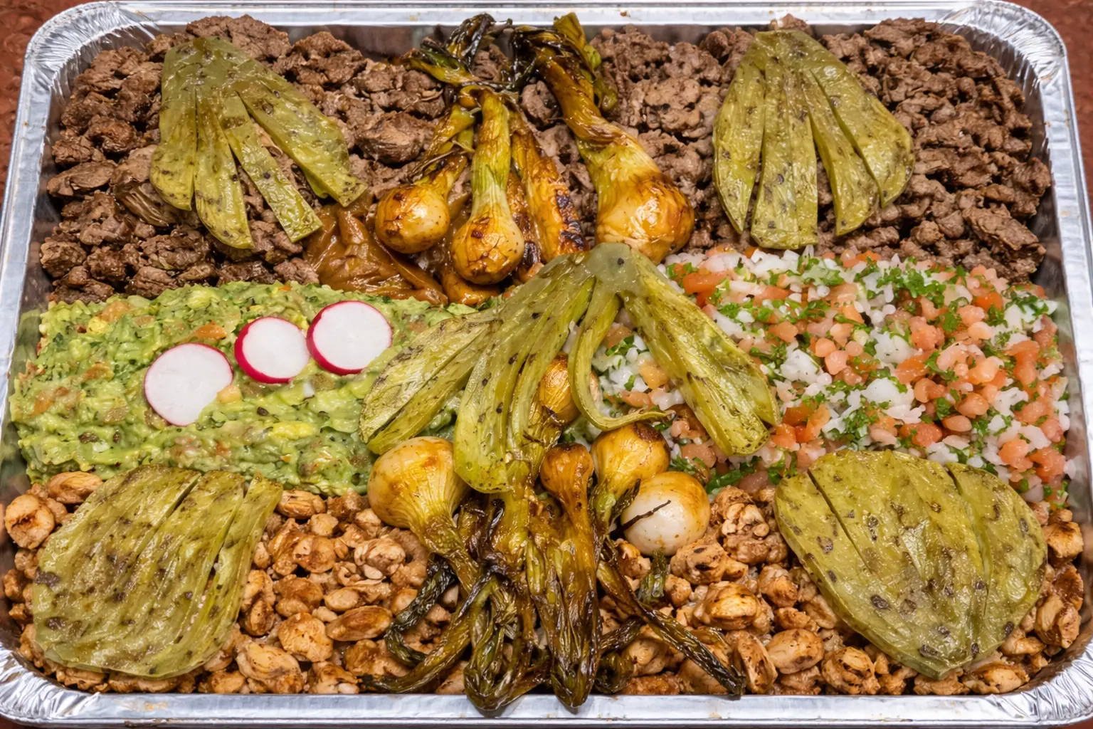 family style taco dish taquiza